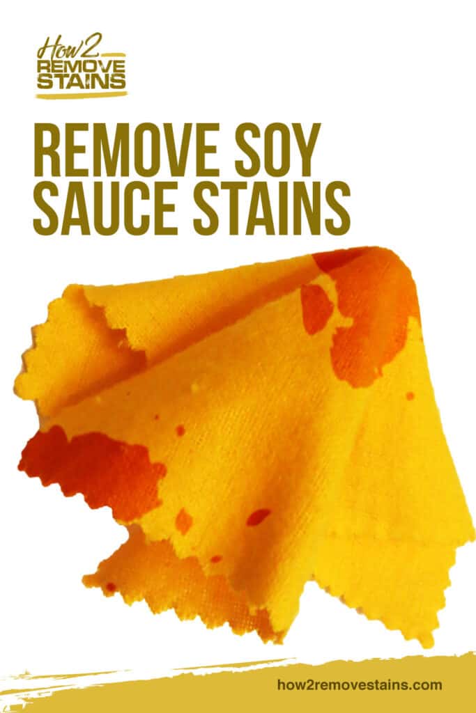 How to remove soy sauce stains p