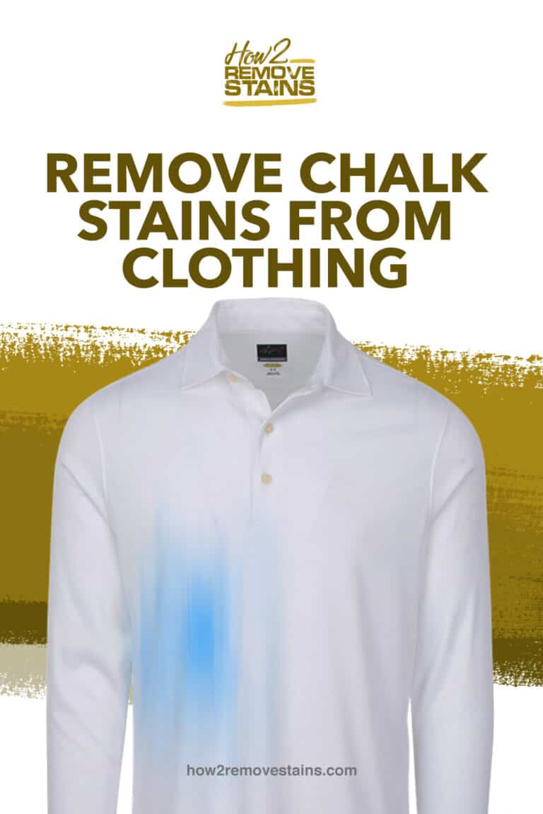How to remove chalk stains from clothing [ Detailed Answer ]