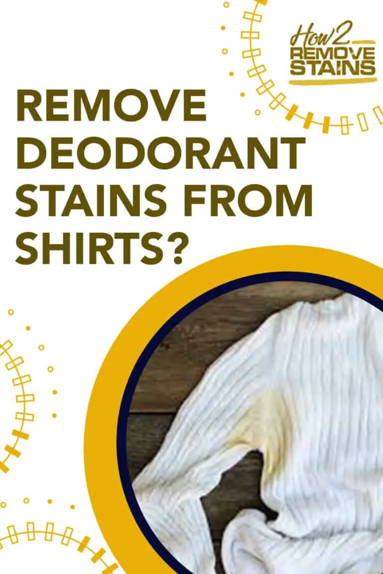 remove yellow deodorant stains white shirts