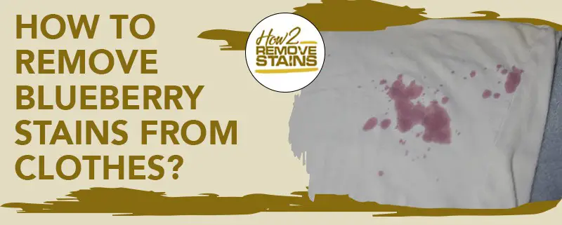 how to remove blueberry stains from clothes