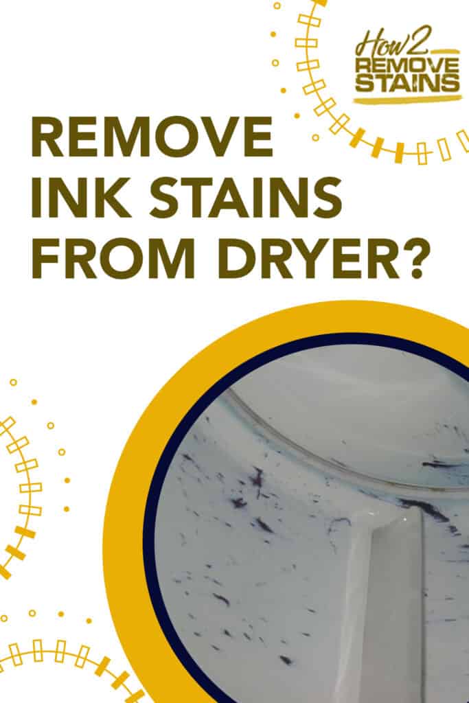 how to remove ink stains from dryer