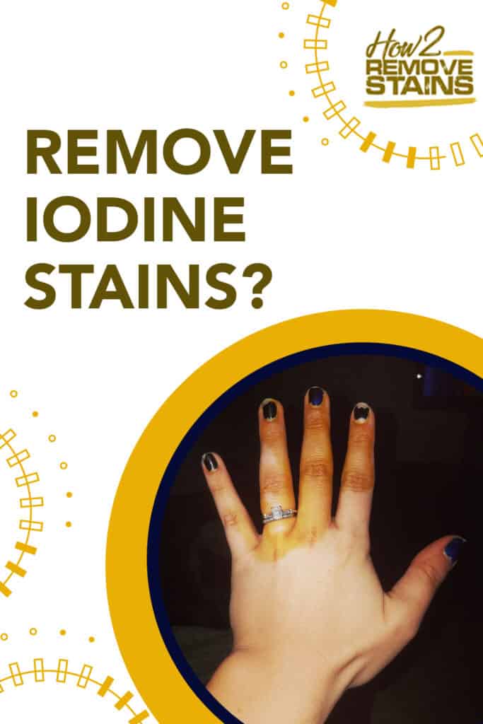 how to remove iodine stains