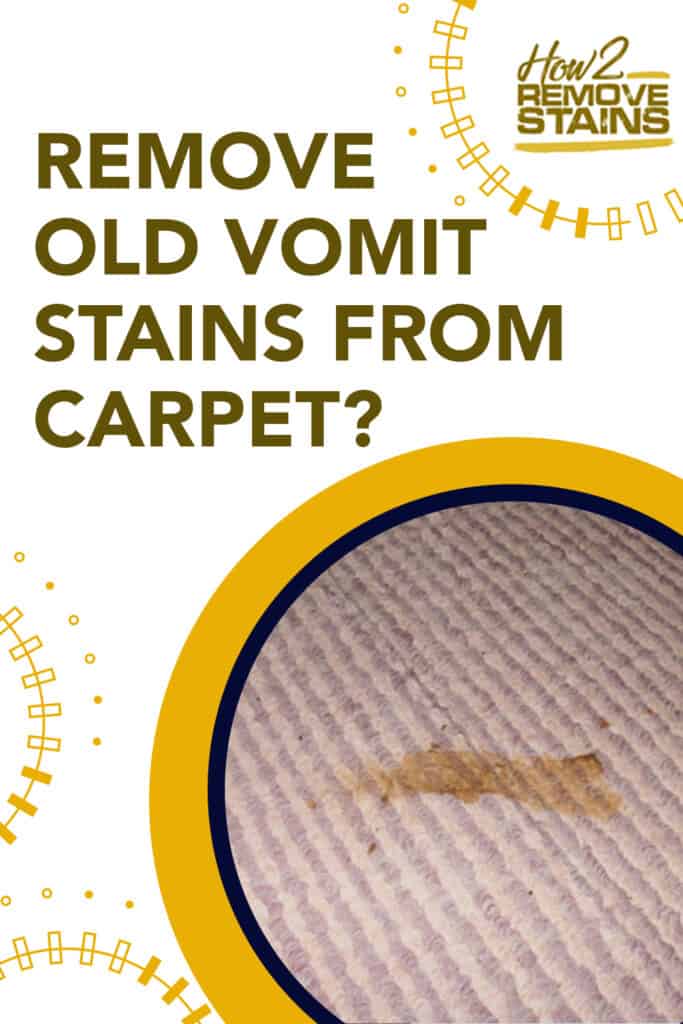 how to remove old vomit stains from carpet
