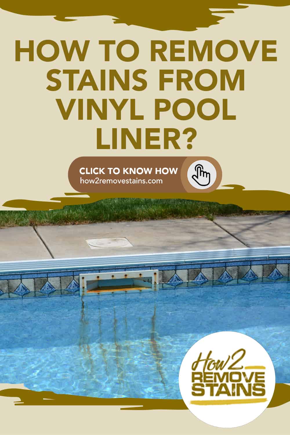 How to remove stains from a vinyl pool liner [ Detailed