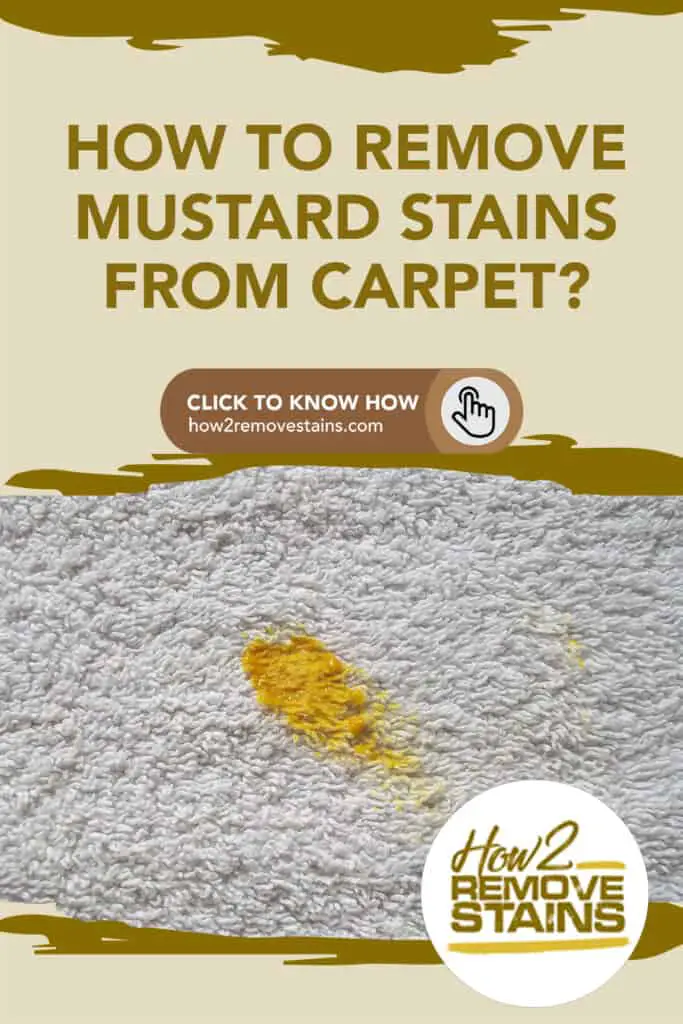how to remove mustard stains from carpet